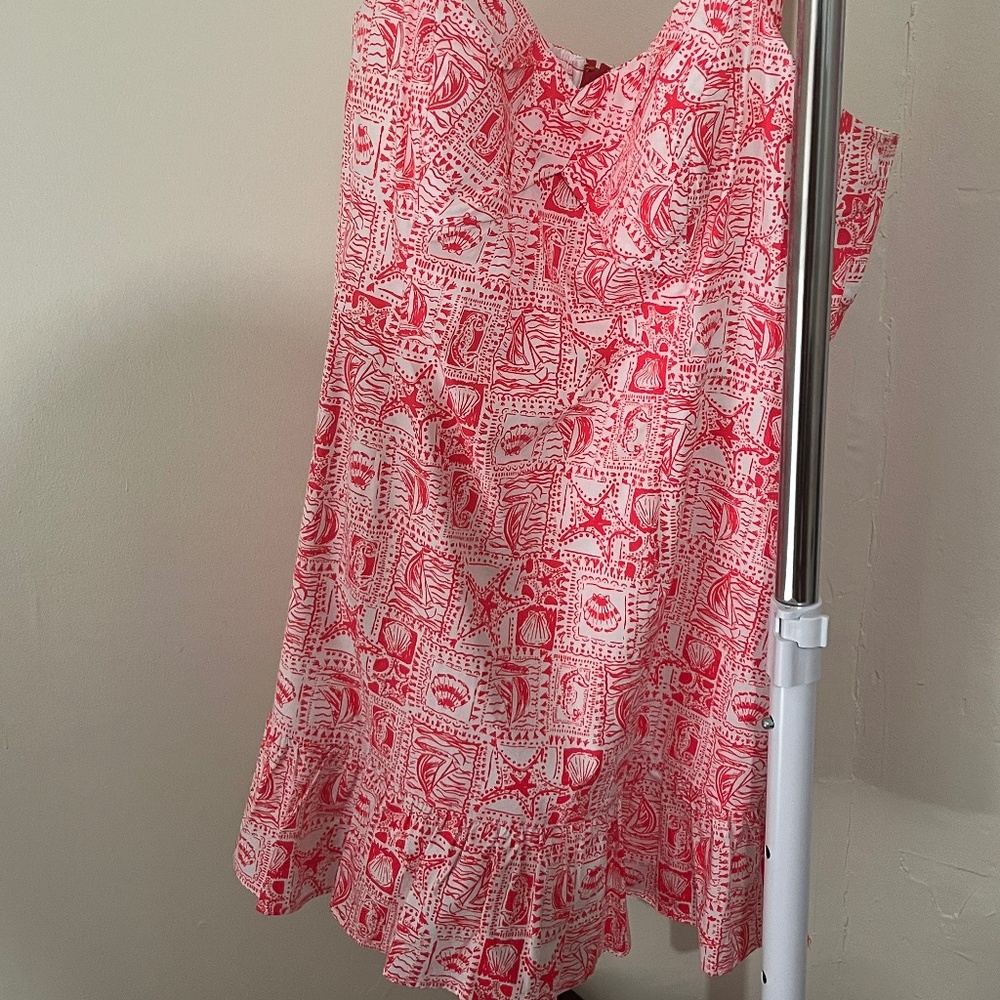 Lilly Pulitzer Red Romper - Picture 2 of 2